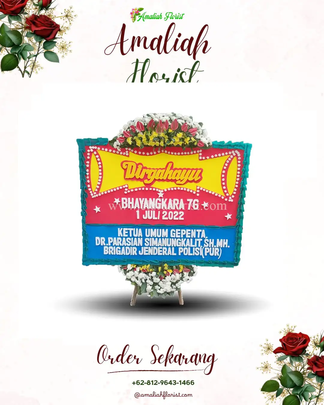 Papan Bunga HUT Ulang Tahun Gunungtawang